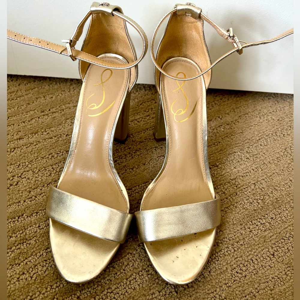 Gold Sam Edelman Heels